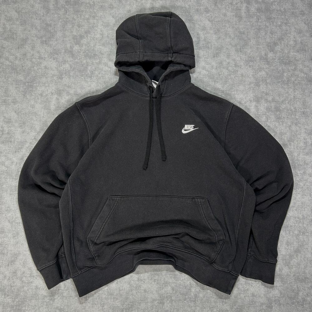 Nike Sportswear essentials black athleisure casual hoodie womens Large